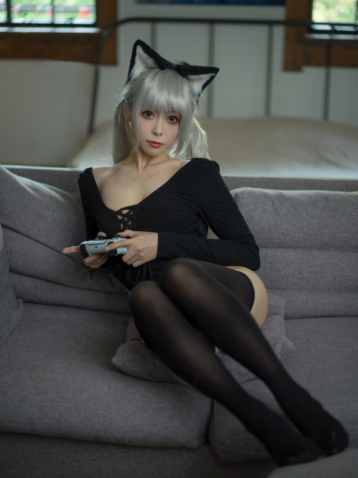 Coser@樱岛嗷一 黑猫针织衫连体衣 0002 0176723441.jpg