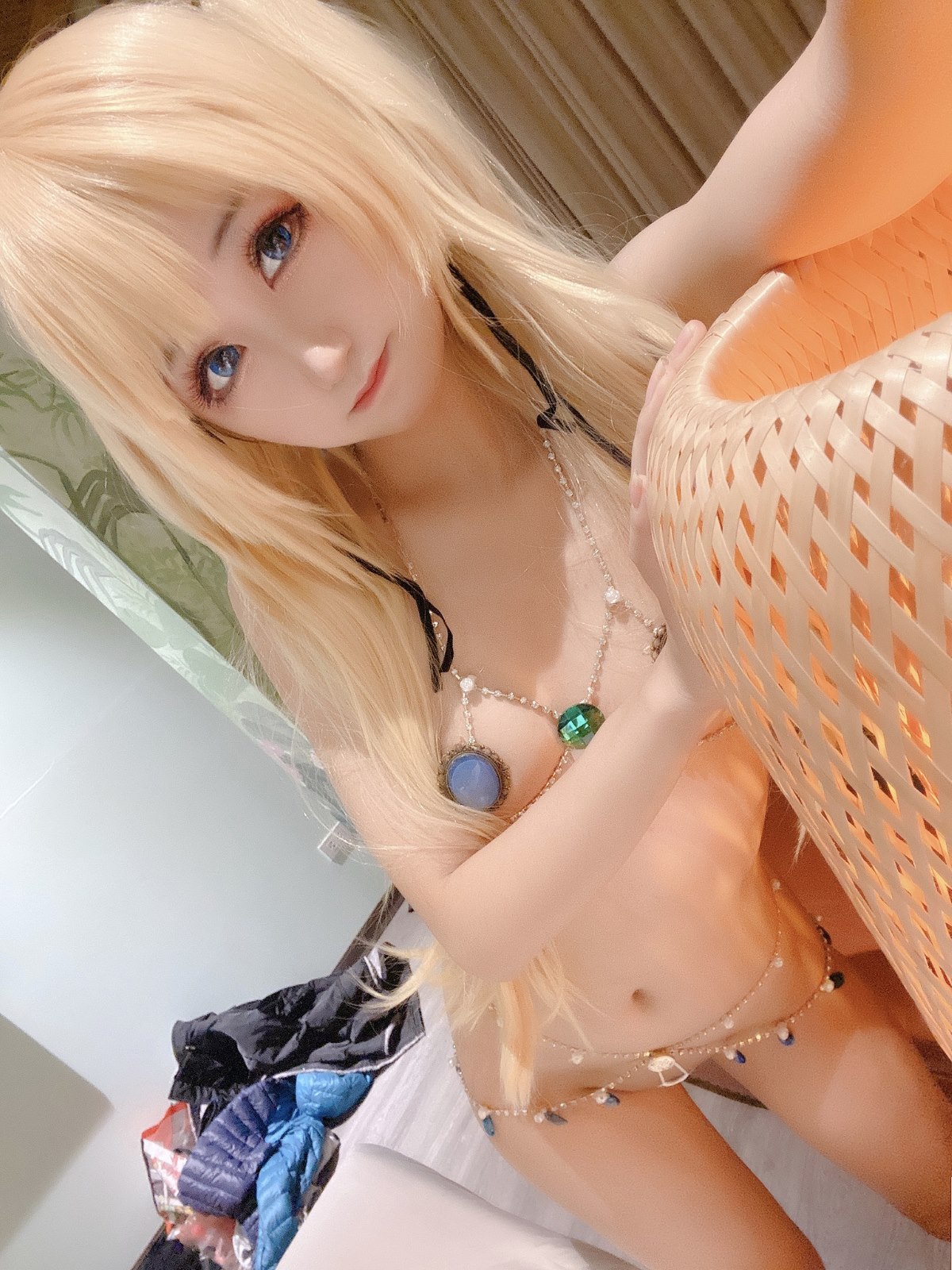 Coser@KuukoW No 005 Marie Rose Fortune Bikini Selfie Set 0020 6235303648.jpg