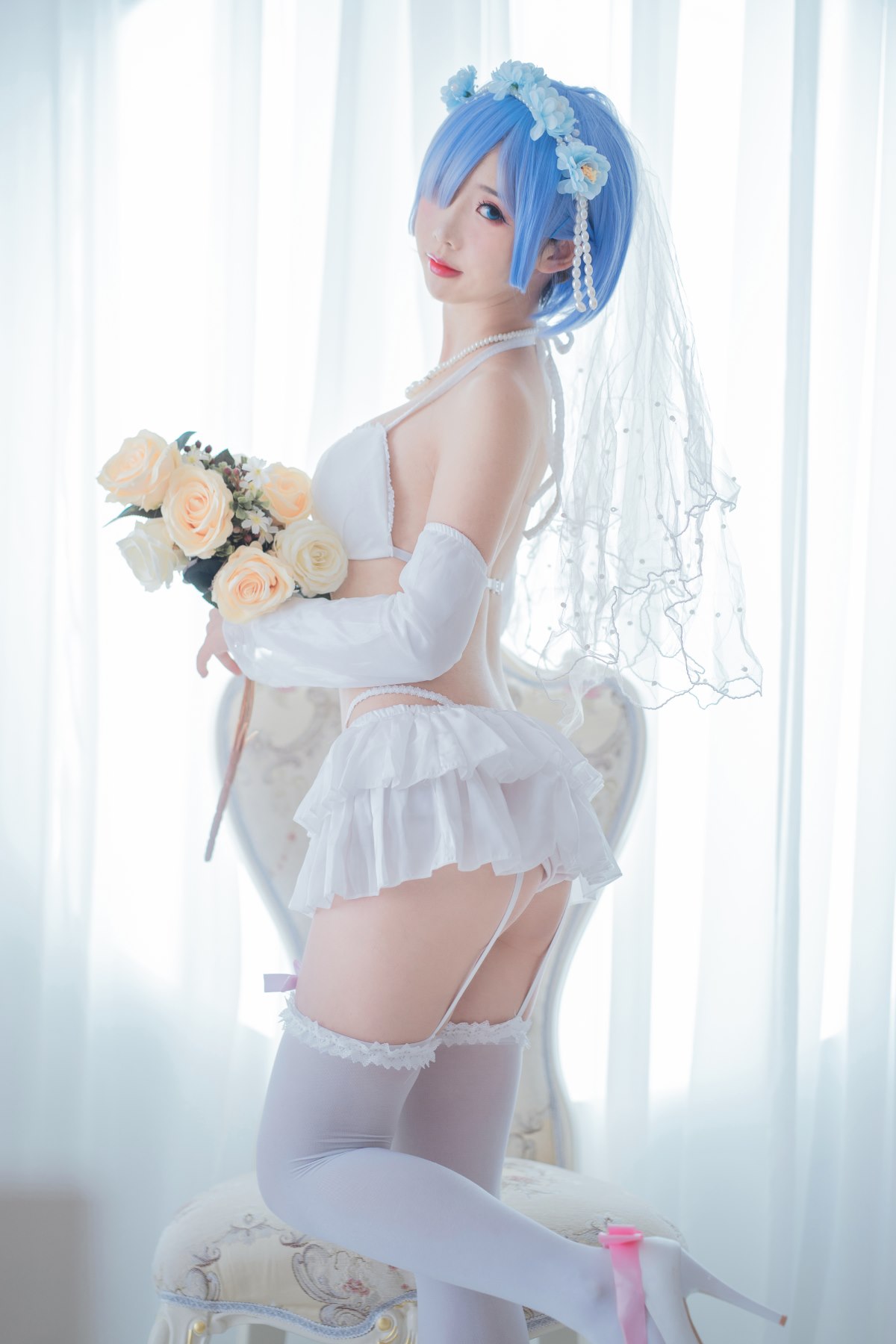 Coser@面饼仙儿 No 044 花嫁蕾姆 0002 8062287922.jpg