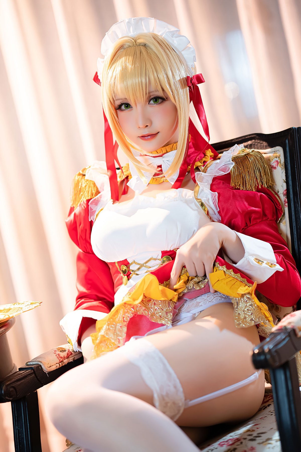 Coser@星之迟迟Hoshilily Nero Claudius maid FGO 0006 2188975349.jpg