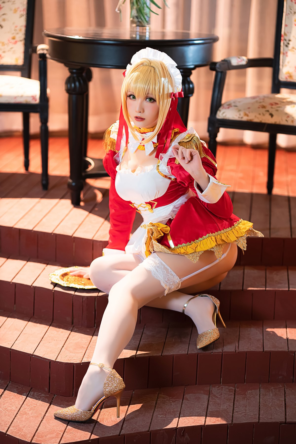 Coser@星之迟迟Hoshilily Nero Claudius maid FGO 0011 6823891211.jpg