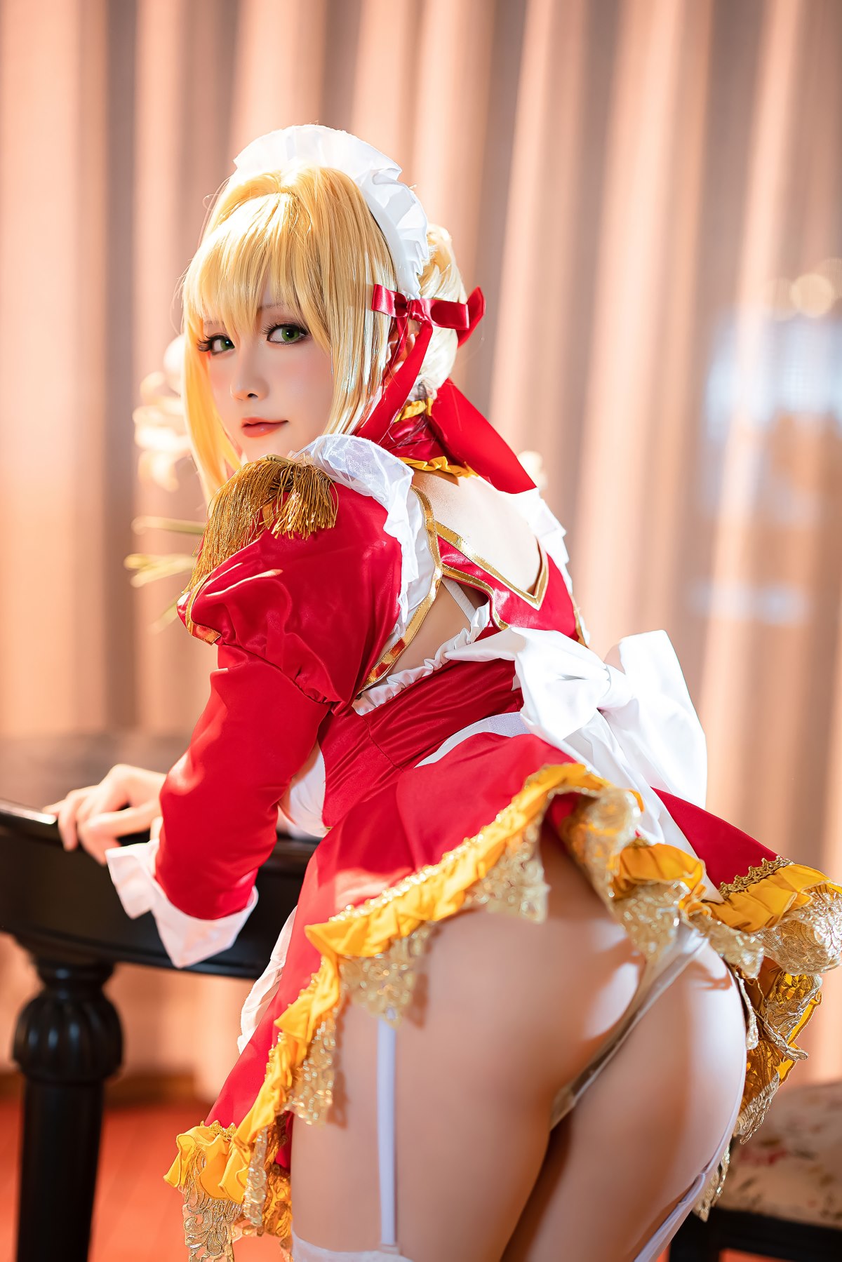 Coser@星之迟迟Hoshilily Nero Claudius maid FGO 0018 1546825492.jpg