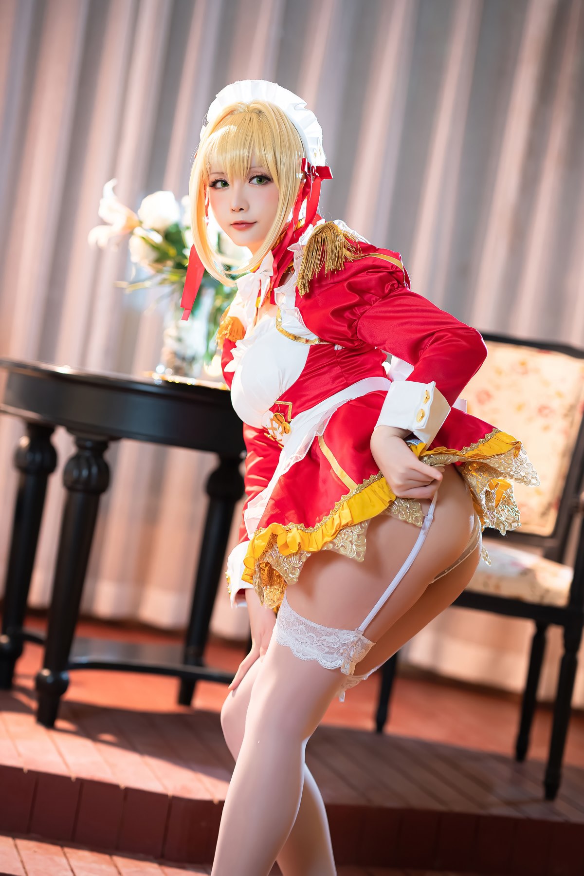 Coser@星之迟迟Hoshilily Nero Claudius maid FGO 0019 0291110090.jpg