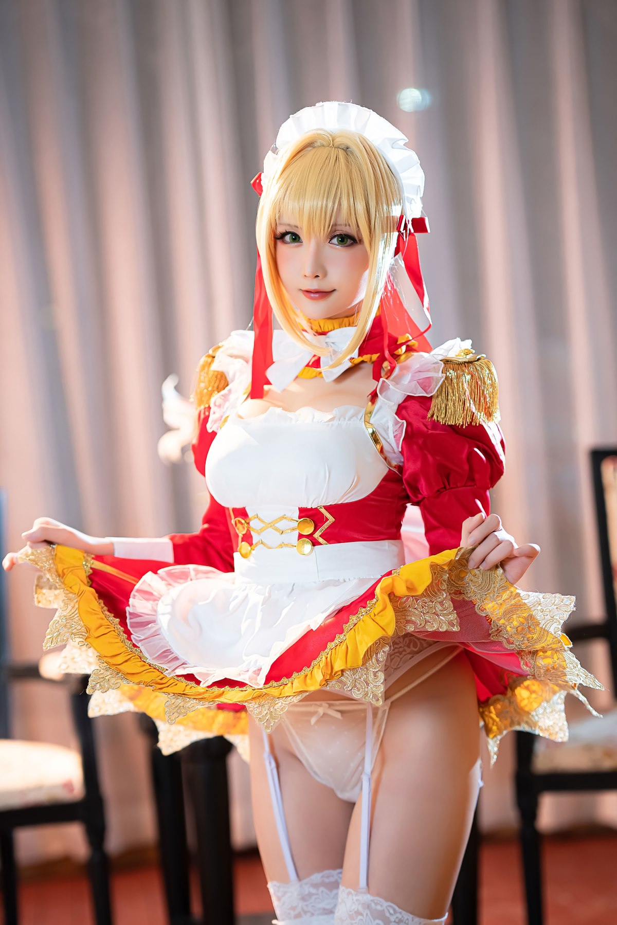 Coser@星之迟迟Hoshilily Nero Claudius maid FGO 0020 6100353650.jpg