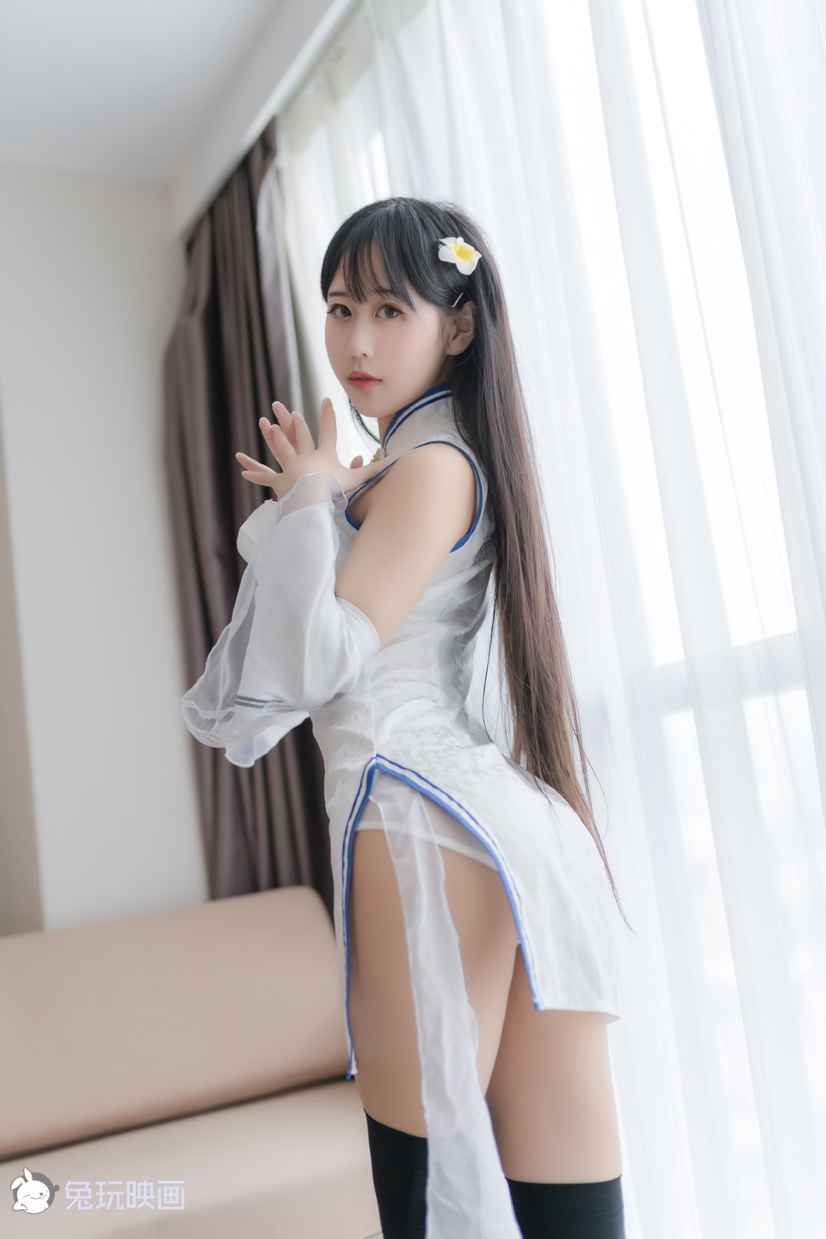 Coser@兔玩映画 Vol 046 白色旗袍 0038 0632390132.jpg