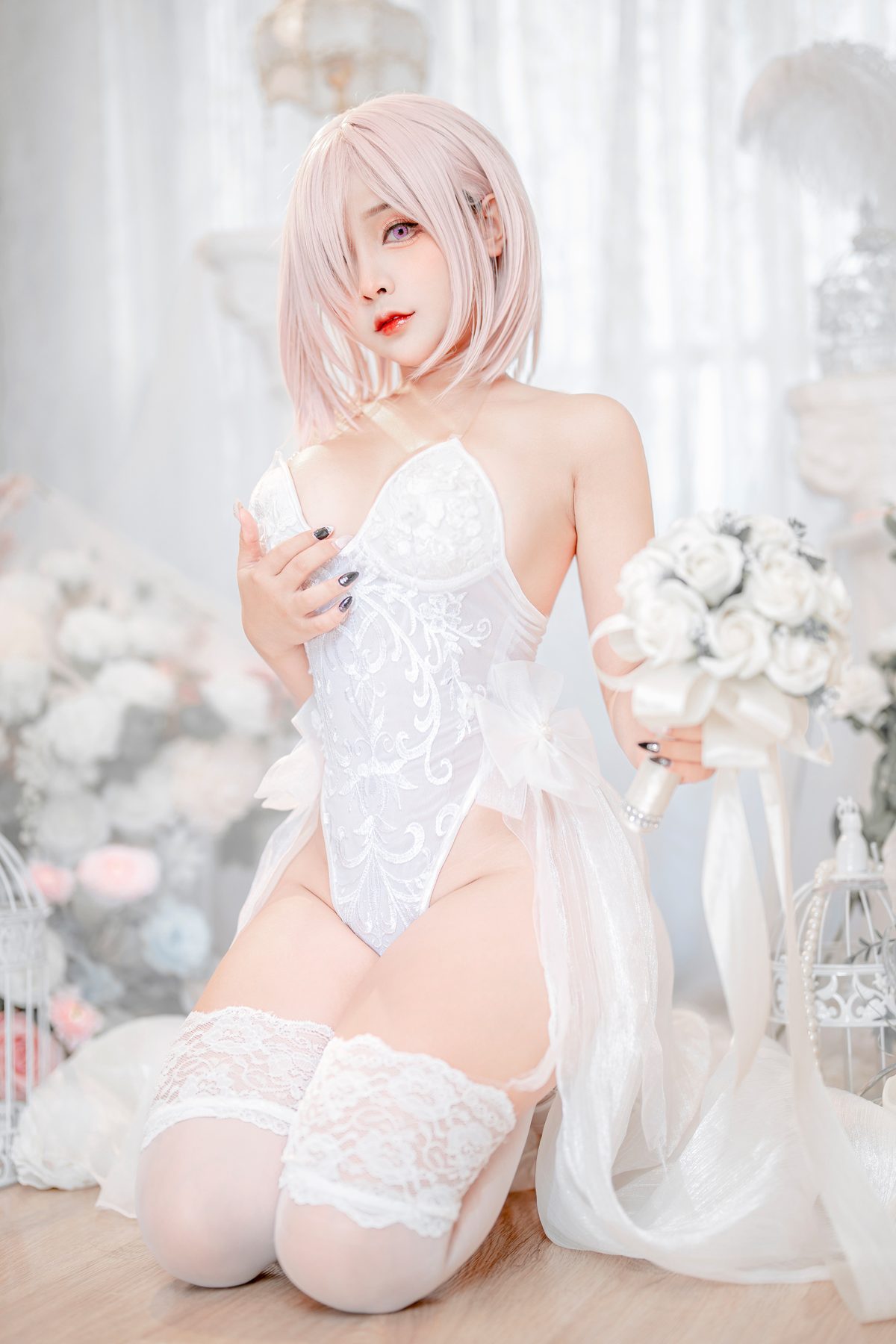 Coser@Sayo Momo Mashu White Lingerie Body Oil 0034 9783590323.jpg