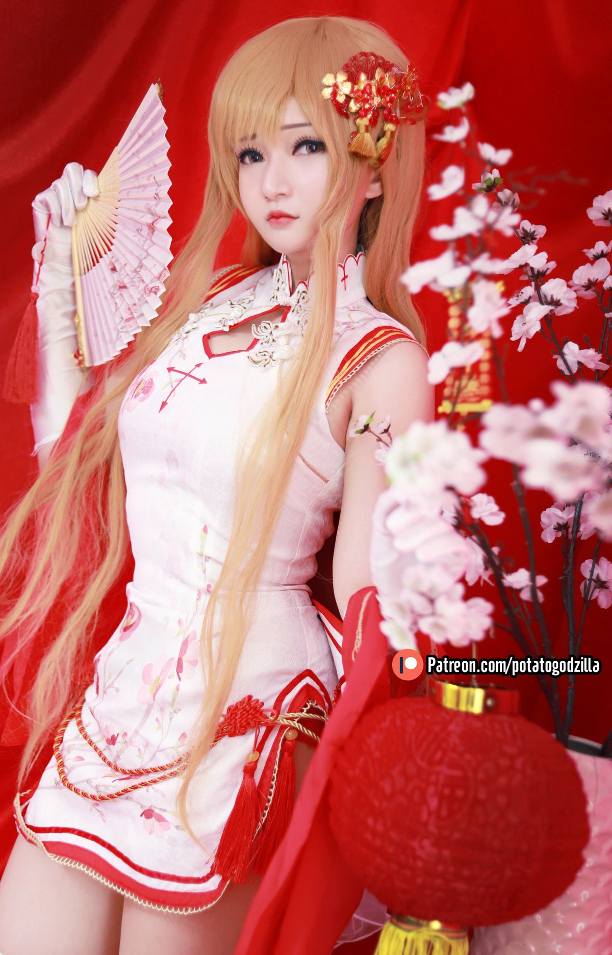 Coser@Potato Godzilla Asuna Yuuki Qipao 0006 7845347374.jpg