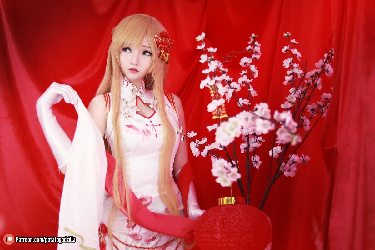 Coser@Potato Godzilla Asuna Yuuki Qipao 0010 7205663359.jpg