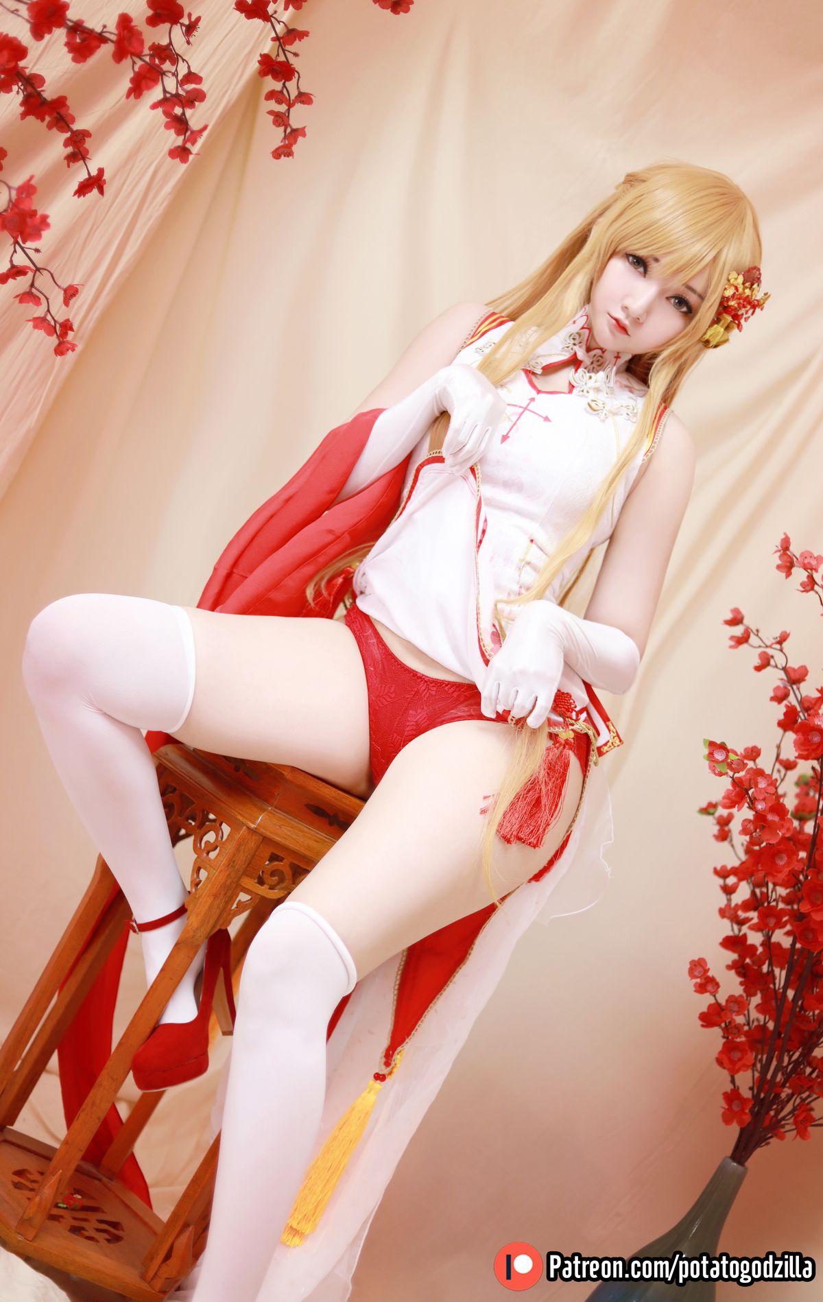 Coser@Potato Godzilla Asuna Yuuki Qipao 0025 6999691119.jpg