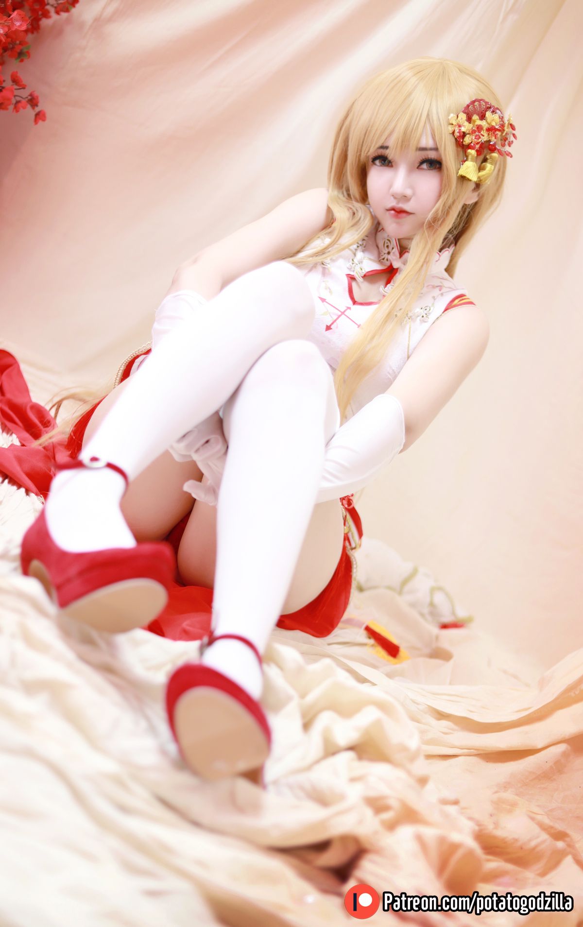 Coser@Potato Godzilla Asuna Yuuki Qipao 0034 3719454419.jpg