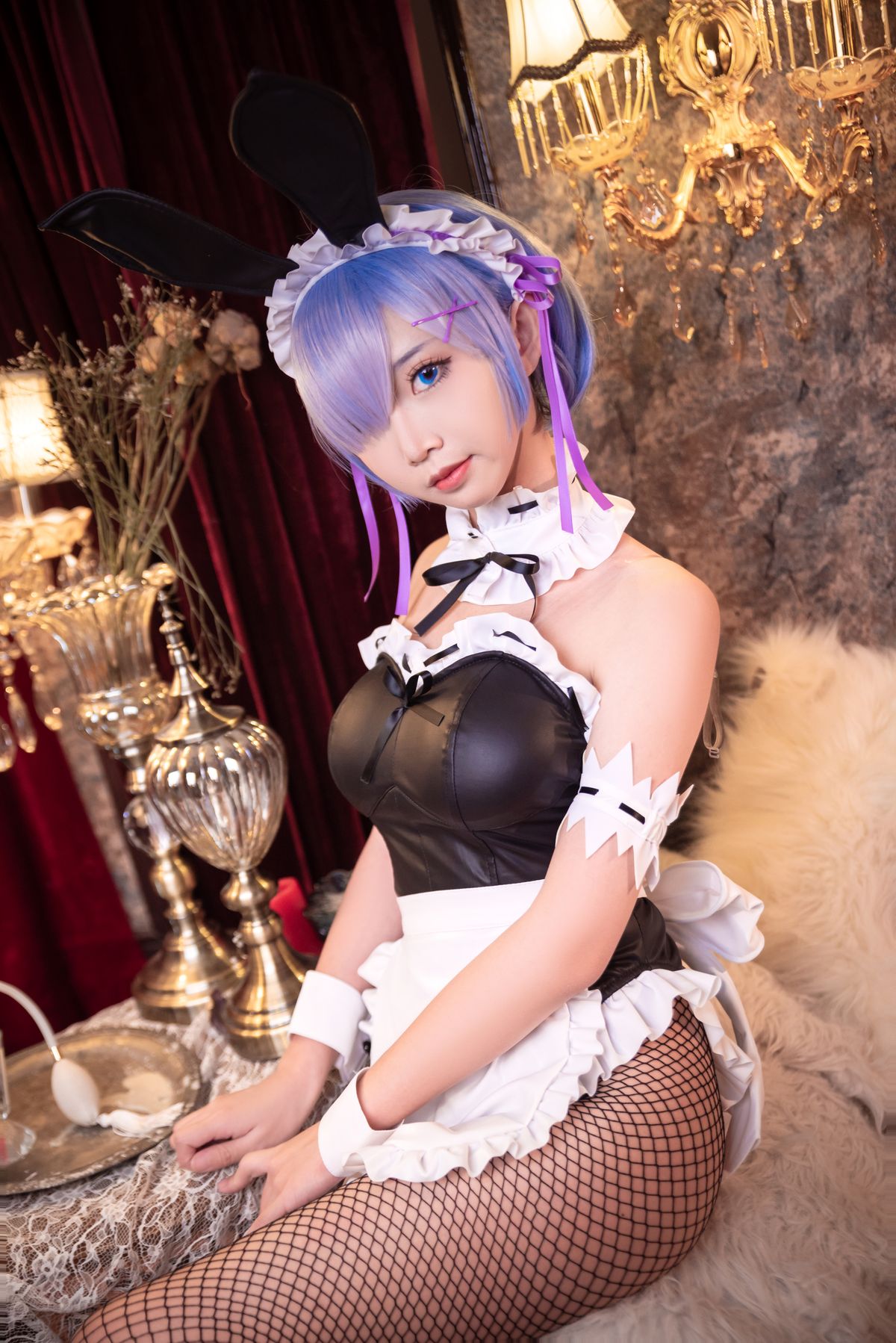 Coser@面饼仙儿 No 058 网袜蕾姆 0017 6638801034.jpg