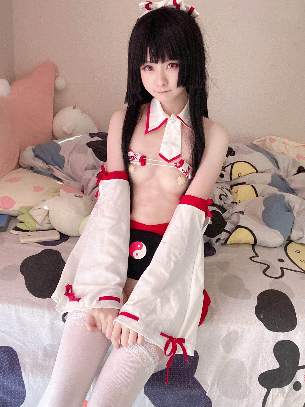 Coser@习呆呆 眼帯ブラ巫女緊縛 0018 8396591744.jpg