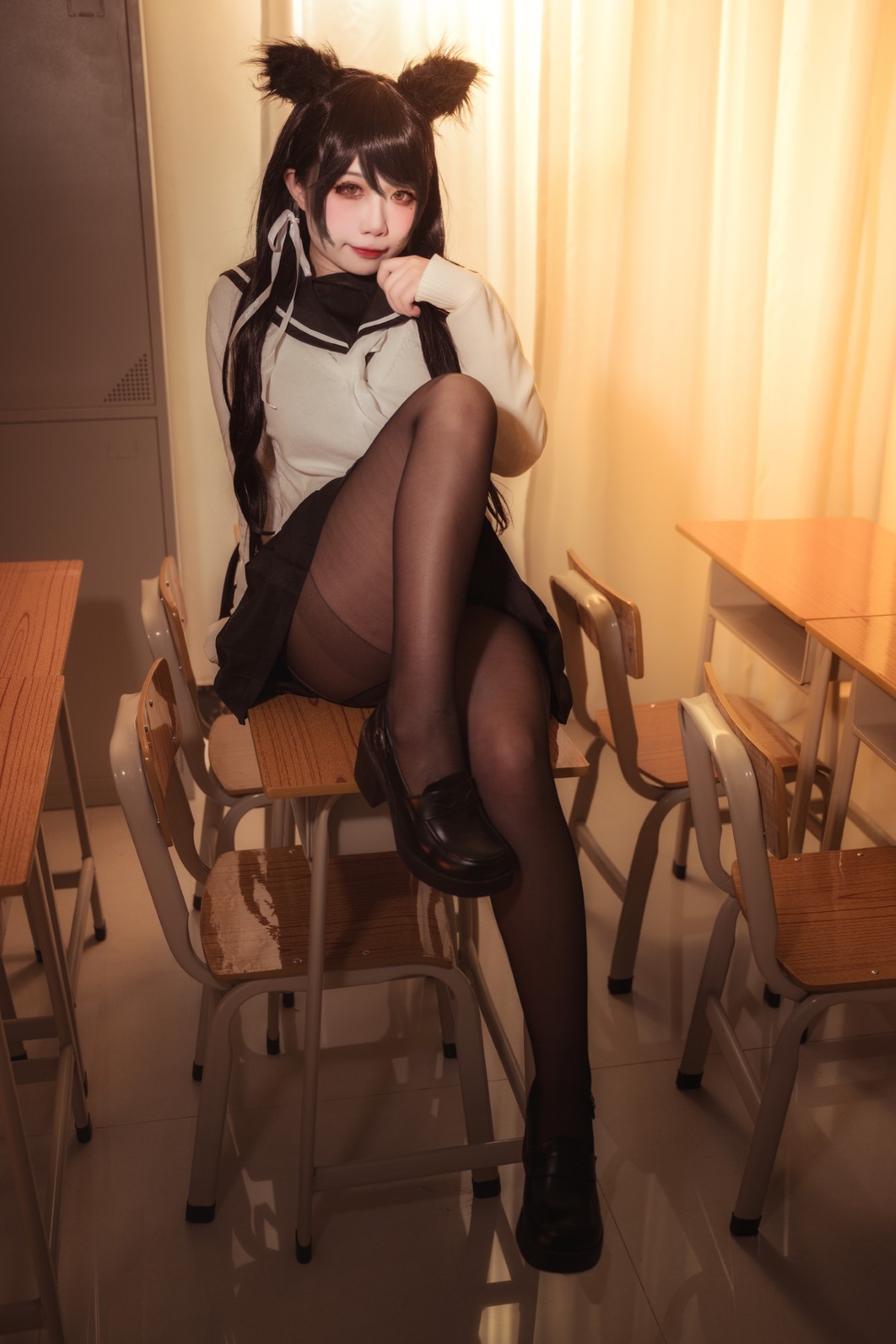 Coser@贞子蜜桃 Vol 009 碧蓝航线 爱宕高雄制服 0030 9366110192.jpg