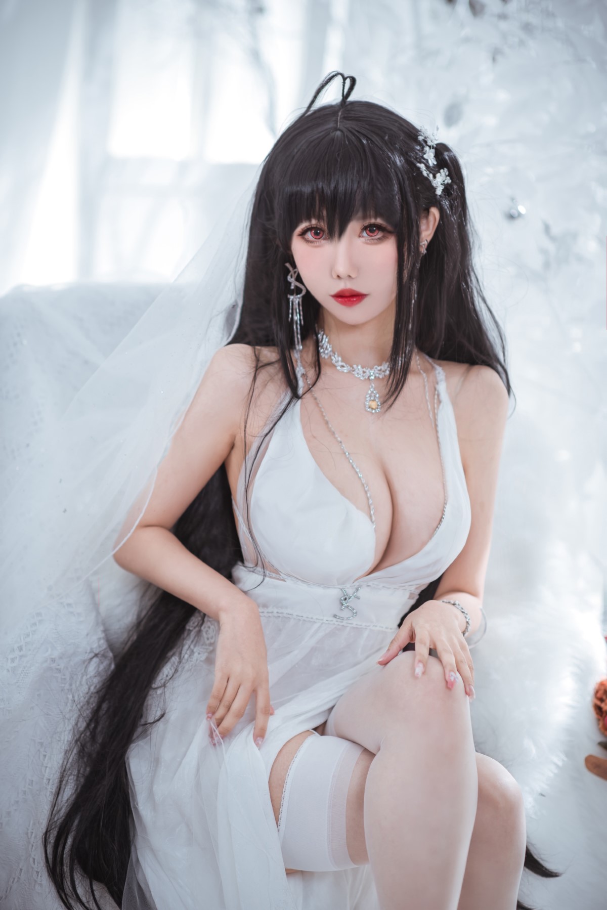 Coser@仙女月 Vol 008 大凤纯白婚纱 0025 3582612320.jpg