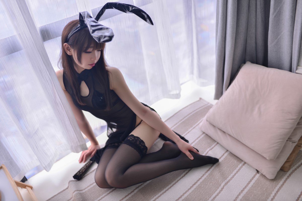 Coser@雪琪SAMA Vol 042 黑透旗袍兔耳 0015 8099308597.jpg