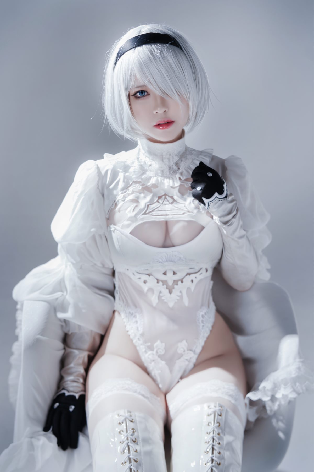 Coser@半半子 Vol 030 Automataヨルハ二号B型 白いドレス 0018 4861153184.jpg