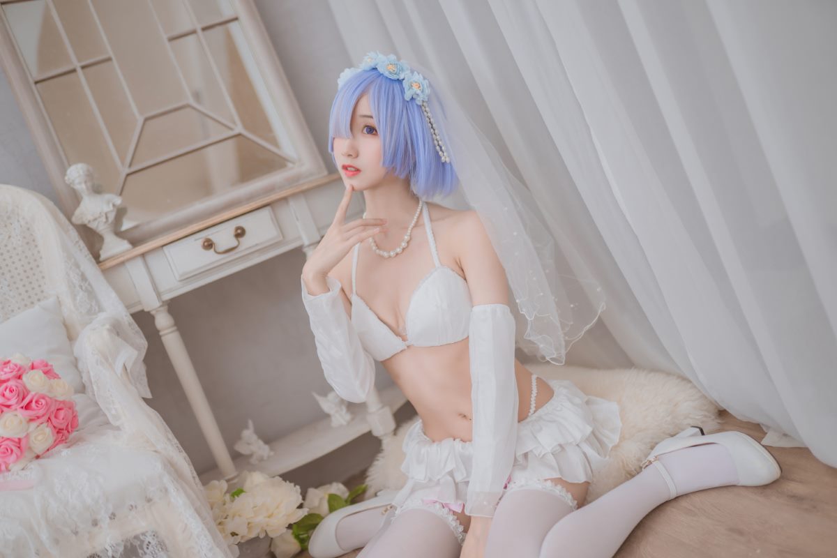 Coser@木绵绵OwO vol 063 蕾姆婚纱 0004 6322937996.jpg