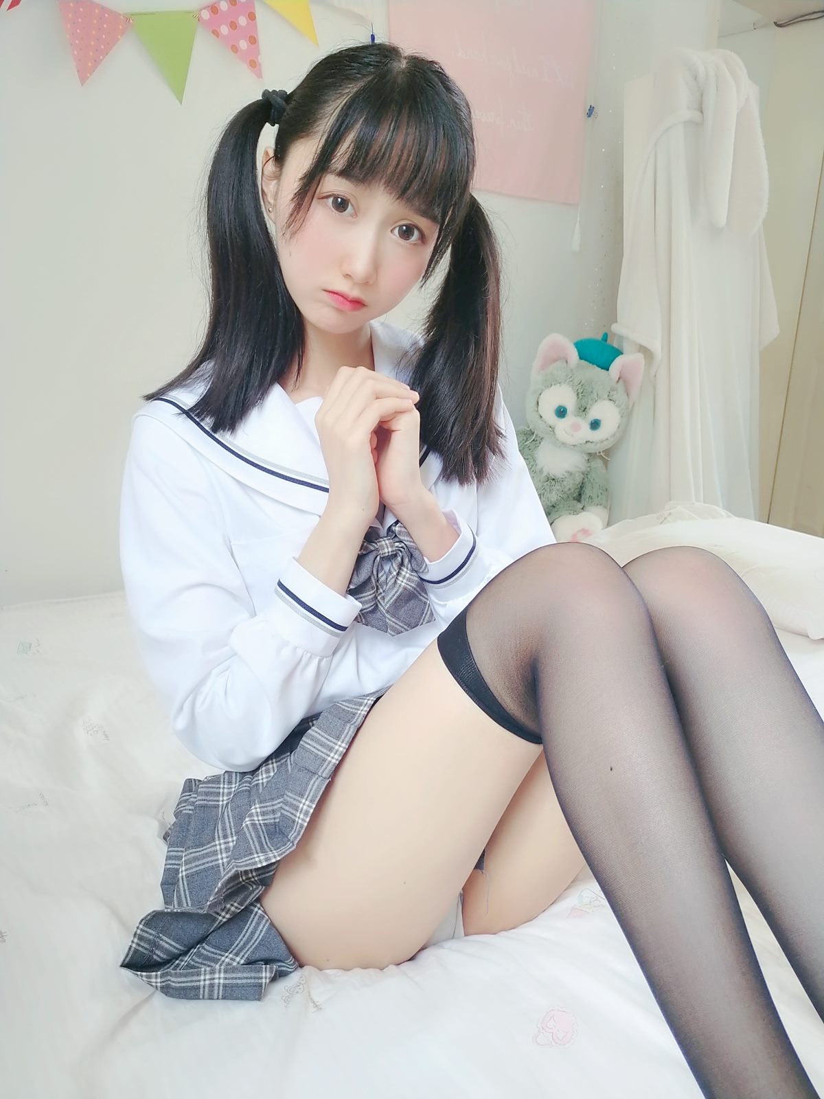 Coser@木绵绵OwO Vol 042 灰格子JK 0018 2754734646.jpg