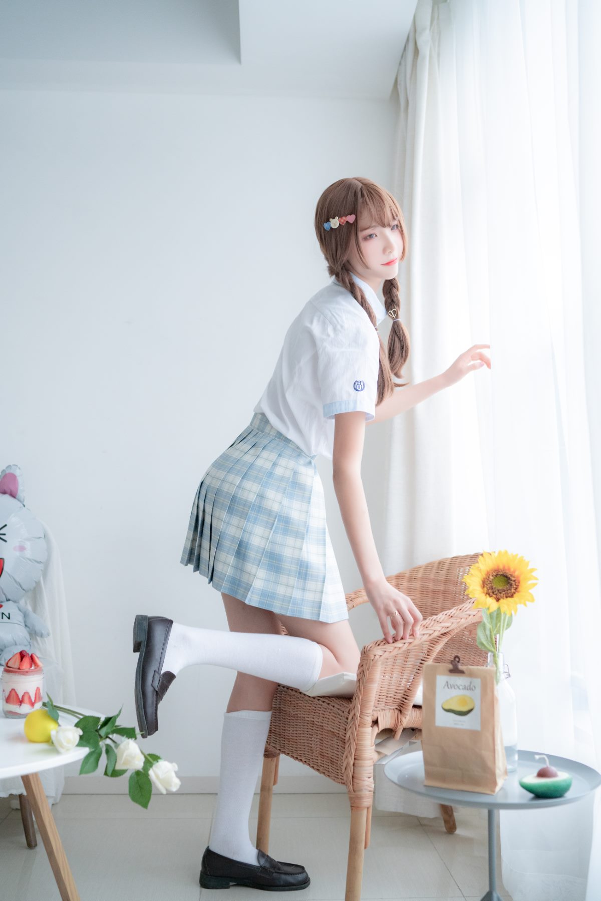 Coser@西瓜少女 Vol 012 民宿私房淡蓝JK 0011 4385578845.jpg