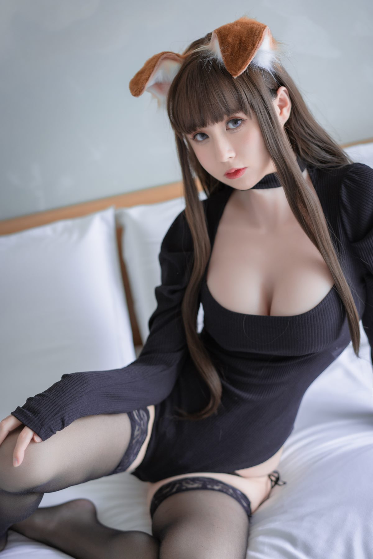 Coser@西园寺南歌 Vol 007 折耳犬黑色连体衣 0006 9172068869.jpg