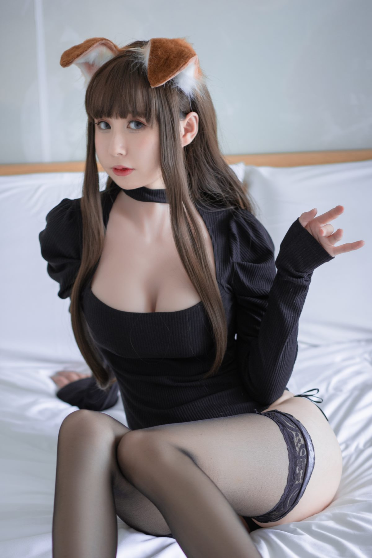 Coser@西园寺南歌 Vol 007 折耳犬黑色连体衣 0008 0054840110.jpg