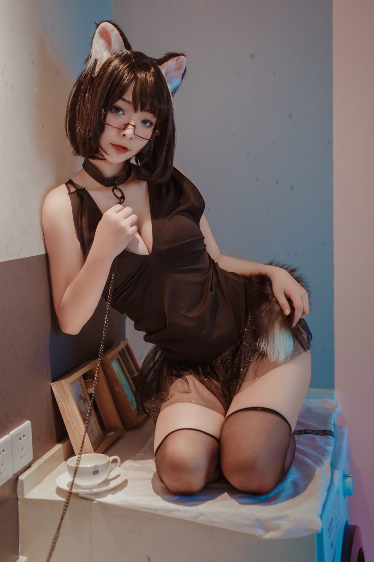 Coser@yuuhui玉汇 Vol 001 猫猫头黑裙子 0006 3951348091.jpg