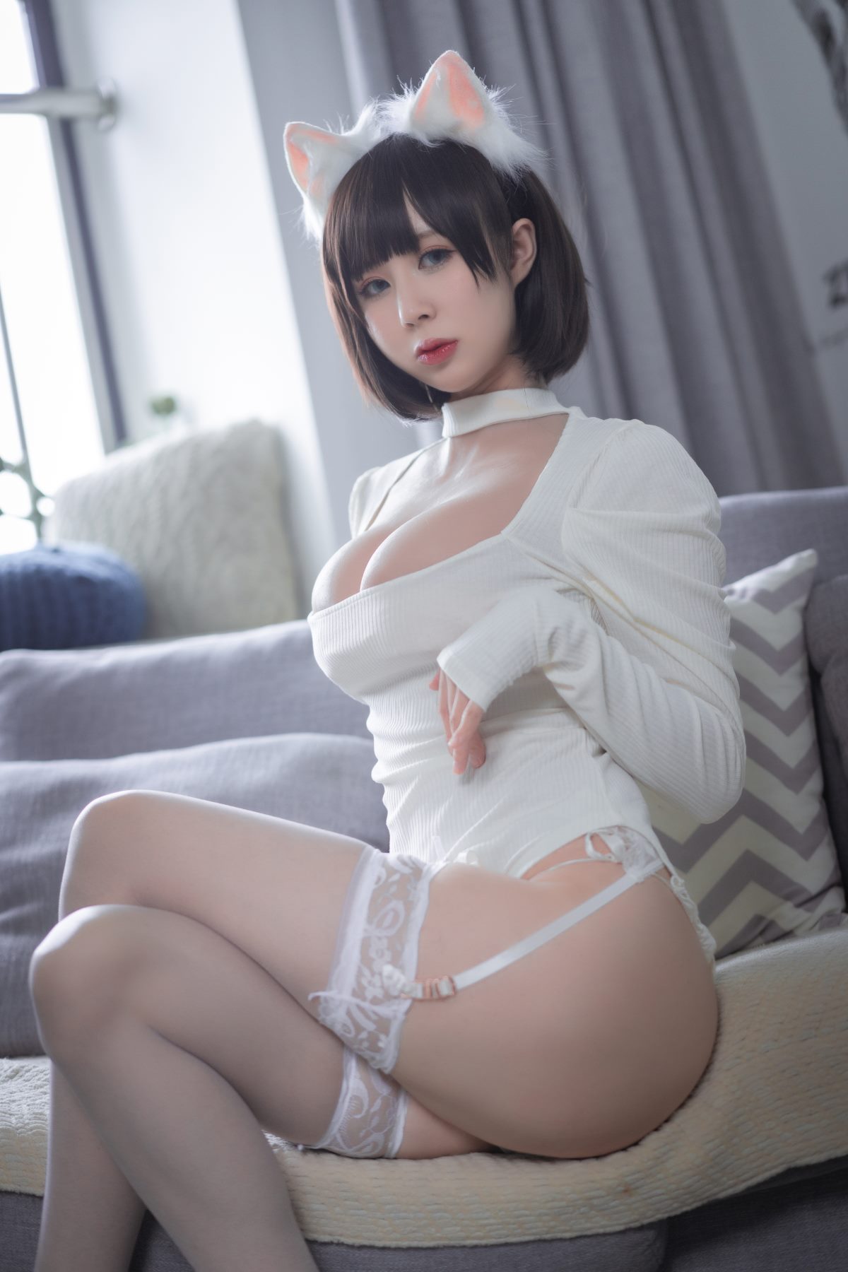 Coser@西园寺南歌 Vol 006 白猫白色连体衣 0007 2930183255.jpg