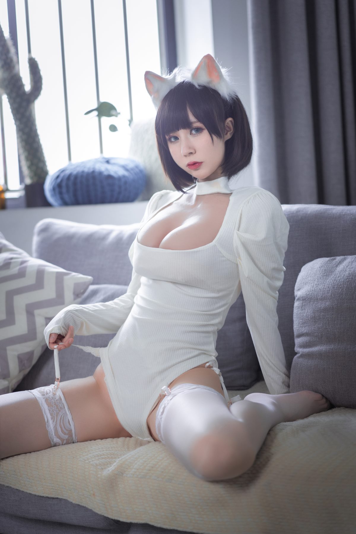 Coser@西园寺南歌 Vol 006 白猫白色连体衣 0016 9048885691.jpg