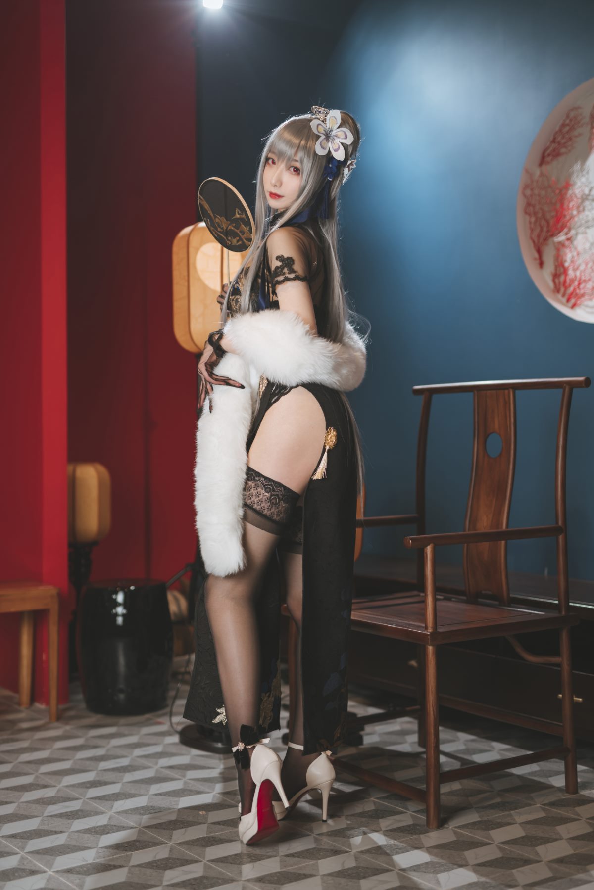 Coser@封疆疆v Vol 006 路易九世旗袍 0021