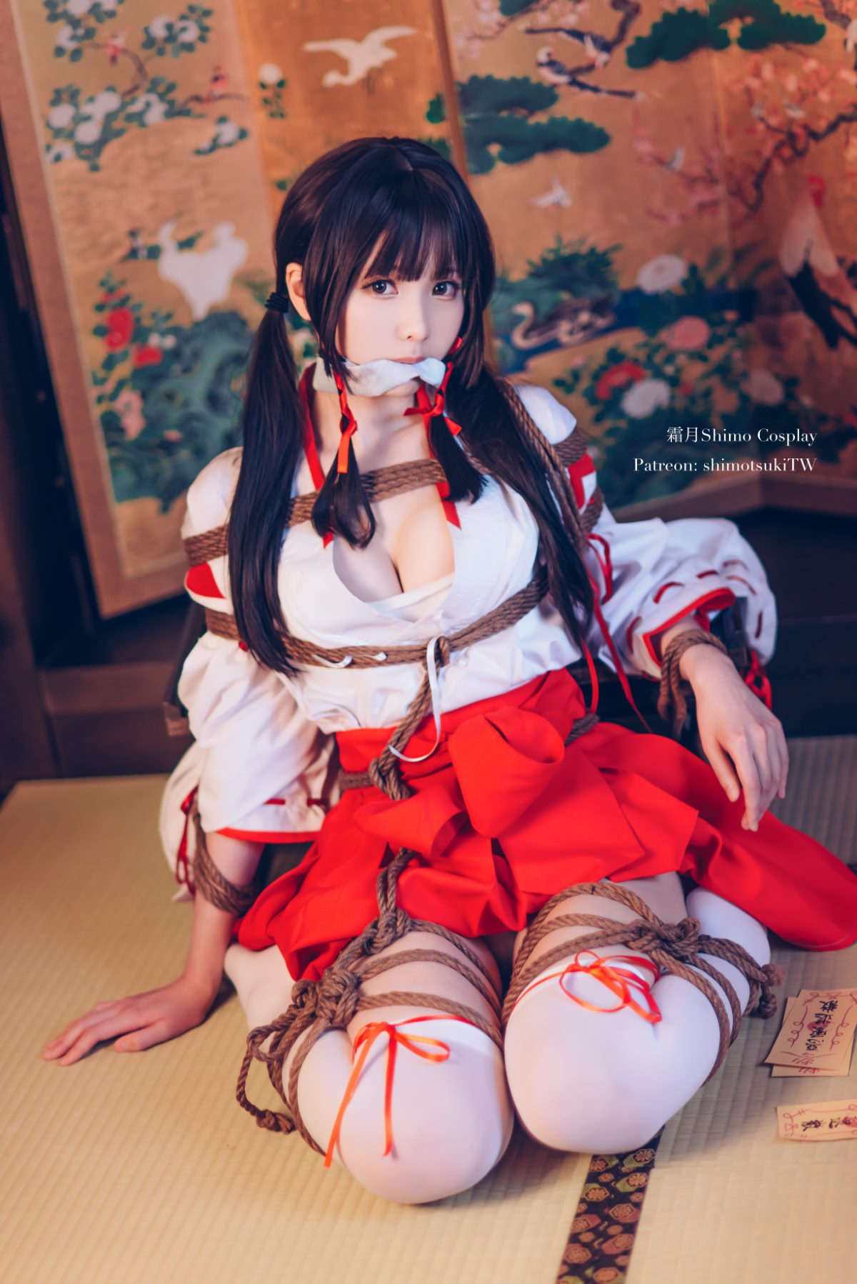 Coser@霜月shimo Vol 033 巫女捆绑 0015