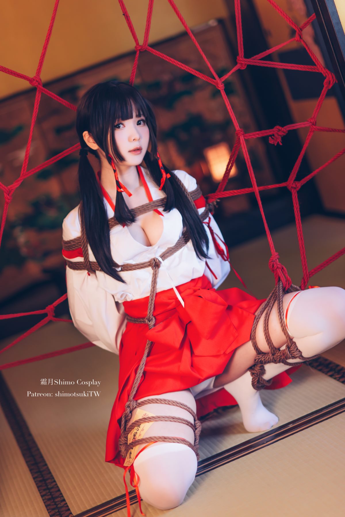 Coser@霜月shimo Vol 033 巫女捆绑 0016