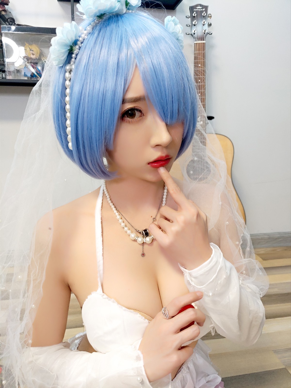 Coser@小巫女露娜 Vol.005 雷姆婚纱 0003 6308606321