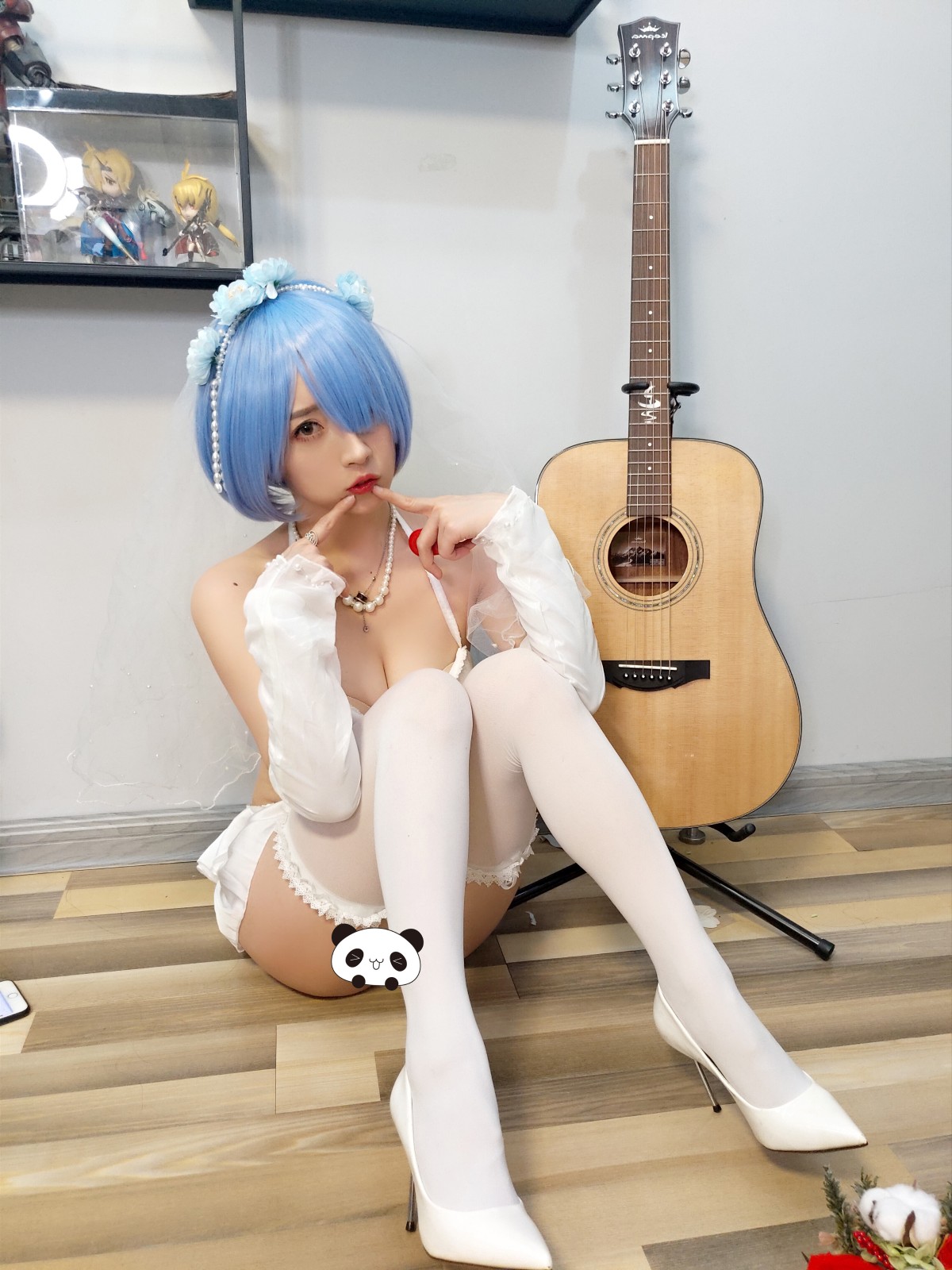 Coser@小巫女露娜 Vol.005 雷姆婚纱 0006 0436844496