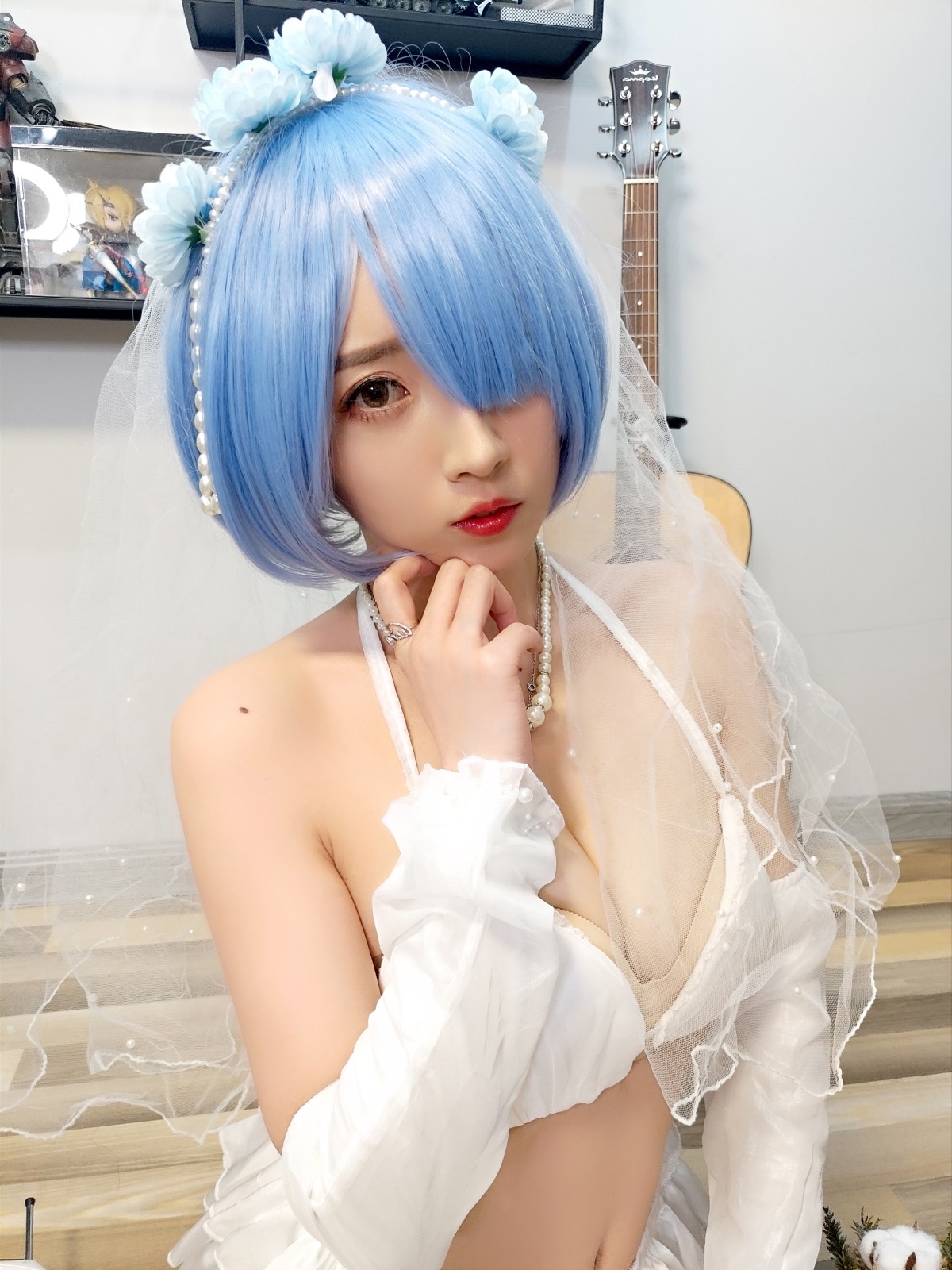 Coser@小巫女露娜 Vol.005 雷姆婚纱 0011 9361755939