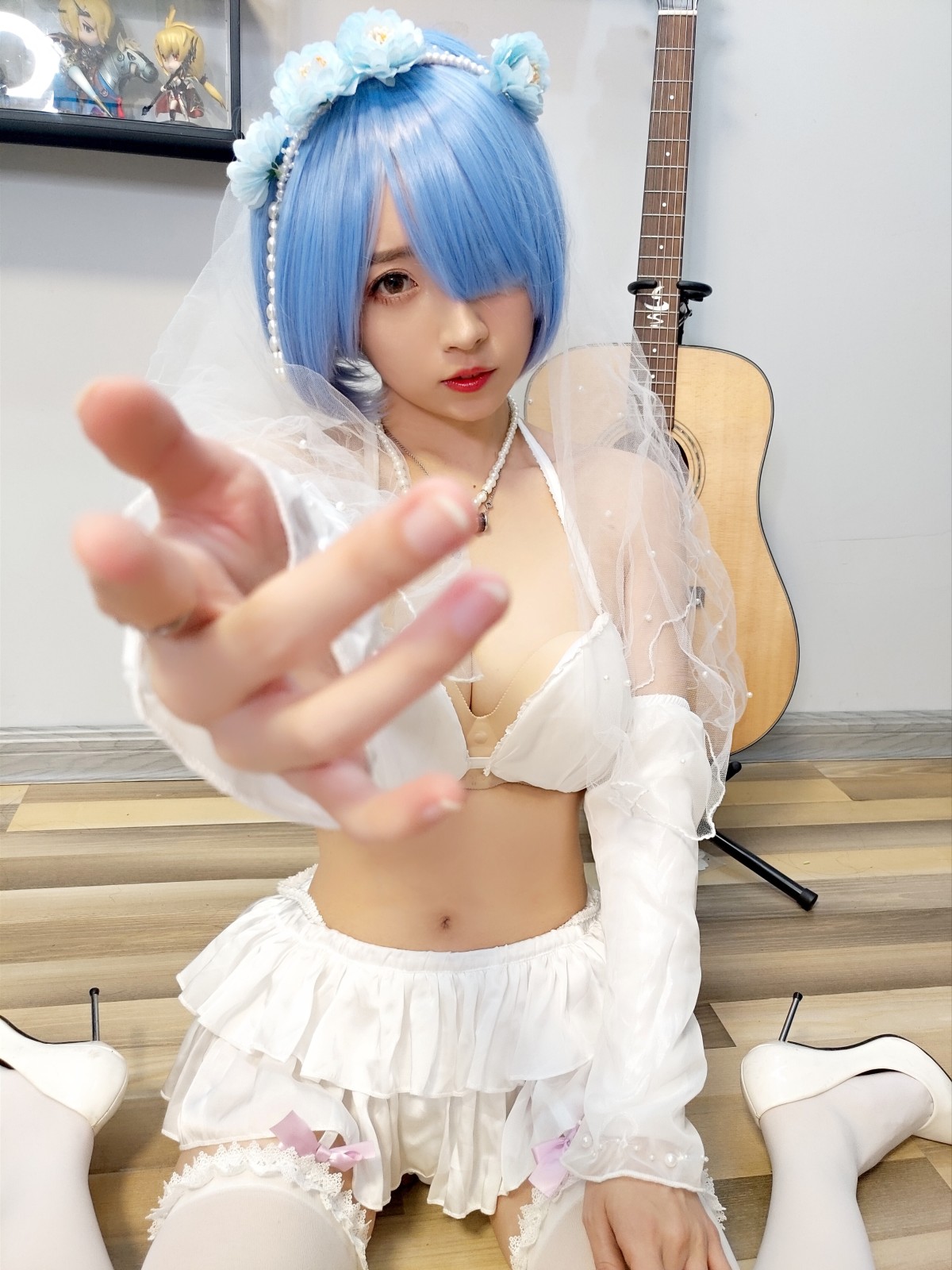 Coser@小巫女露娜 Vol.005 雷姆婚纱 0016 2698877086