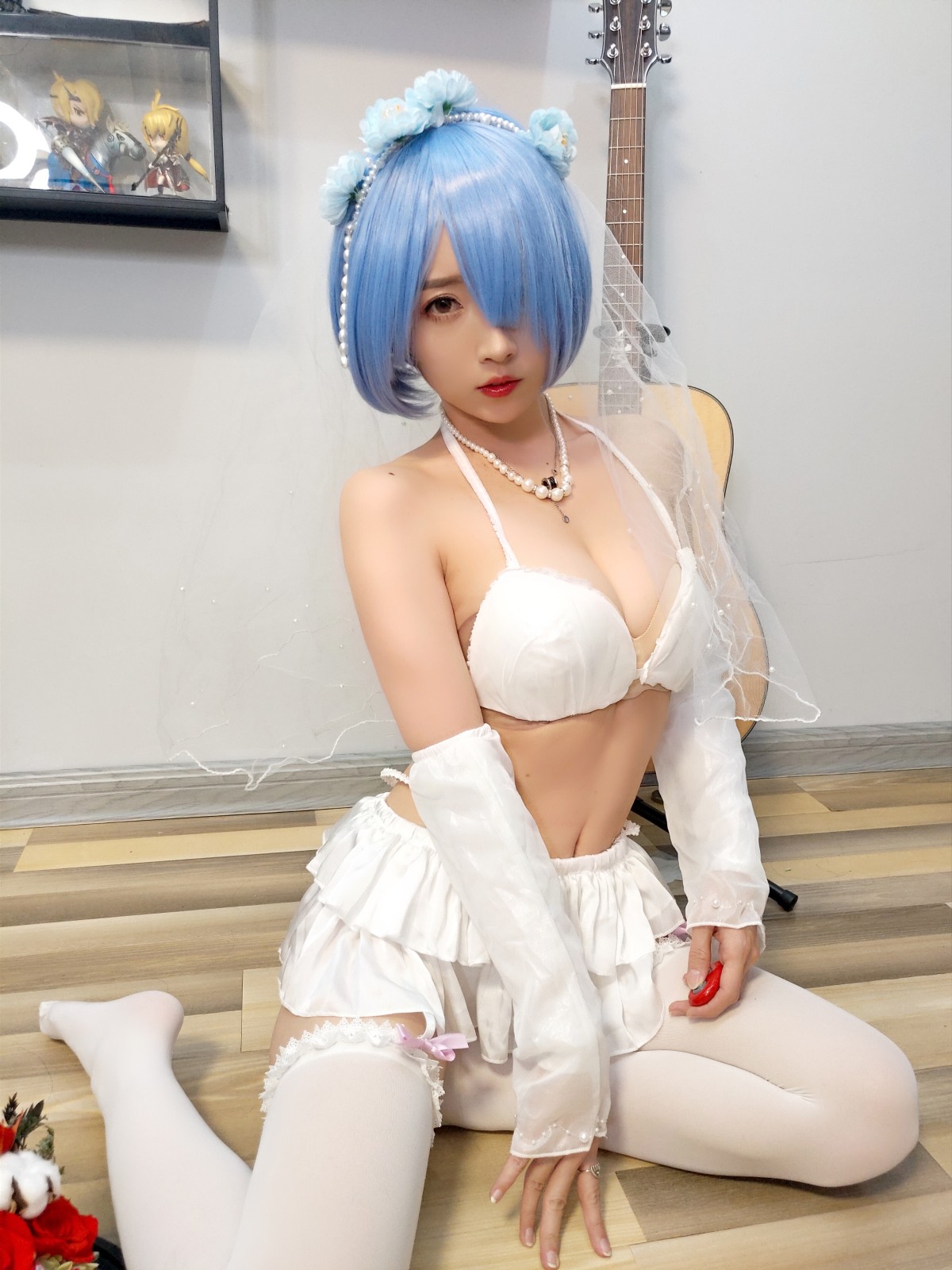 Coser@小巫女露娜 Vol.005 雷姆婚纱 0023 3053935540