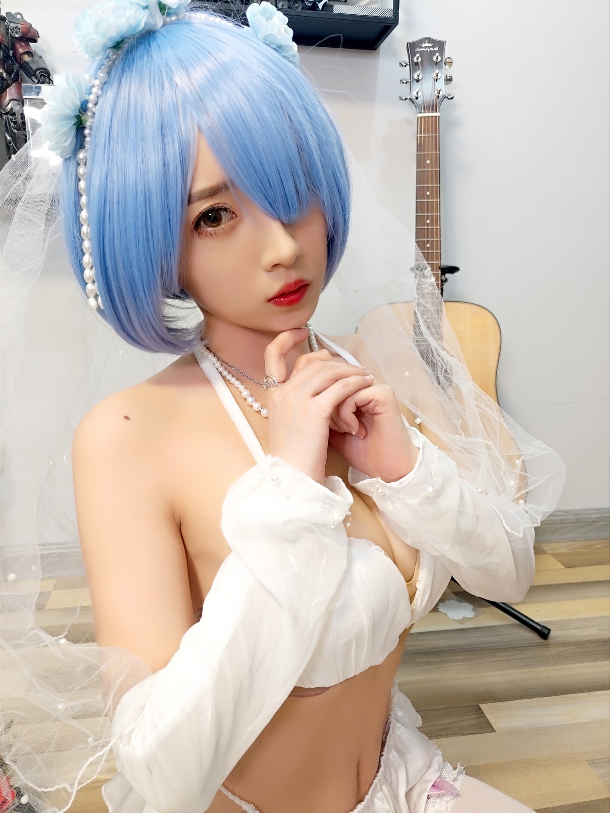 Coser@小巫女露娜 Vol.005 雷姆婚纱 0029 2897474323