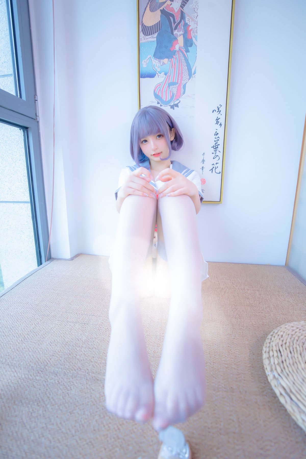 Coser@神楽坂真冬 Vol.080 灰丝吊带JK 0029