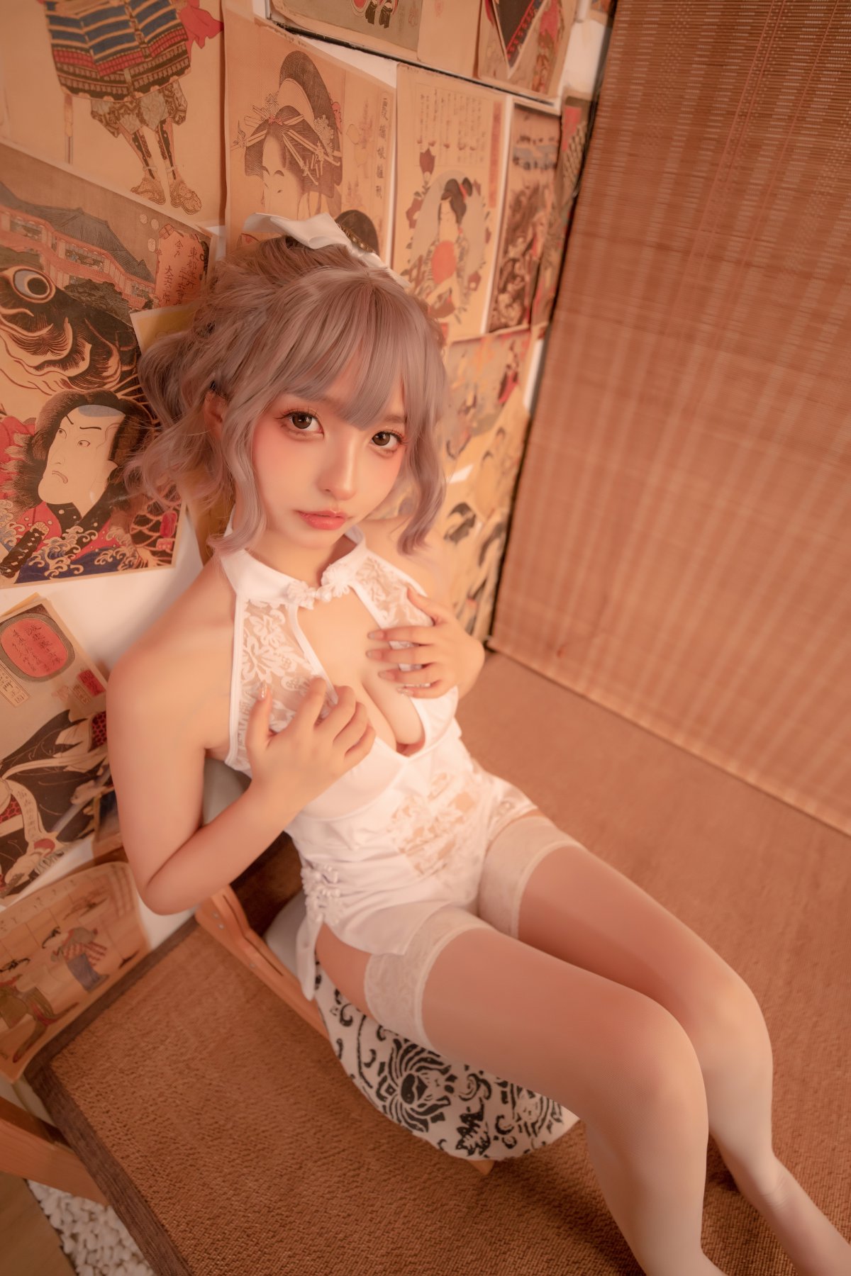 Coser@神楽坂真冬 Vol.079 白旗袍 0025