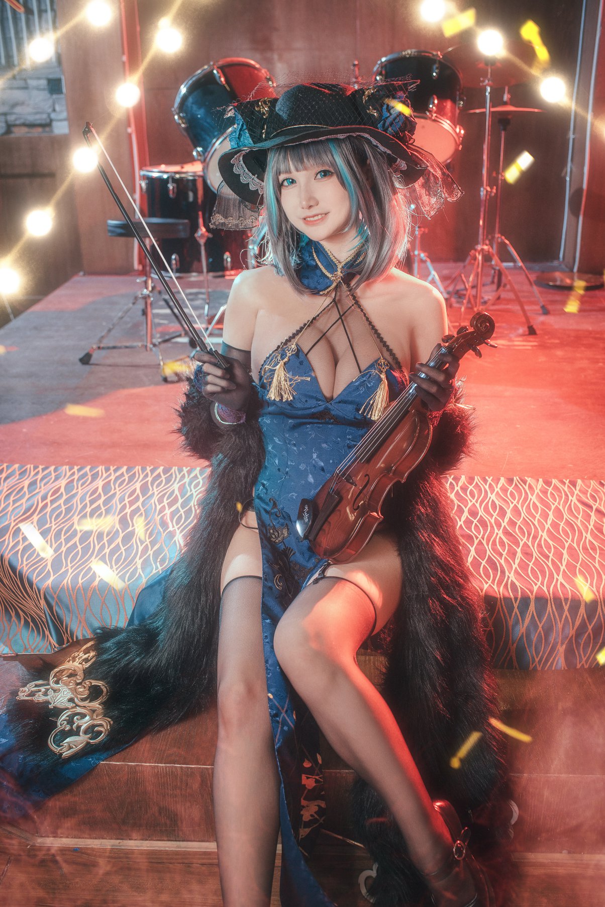 Coser@仙九Airi Vol.003 柴郡旗袍 0002