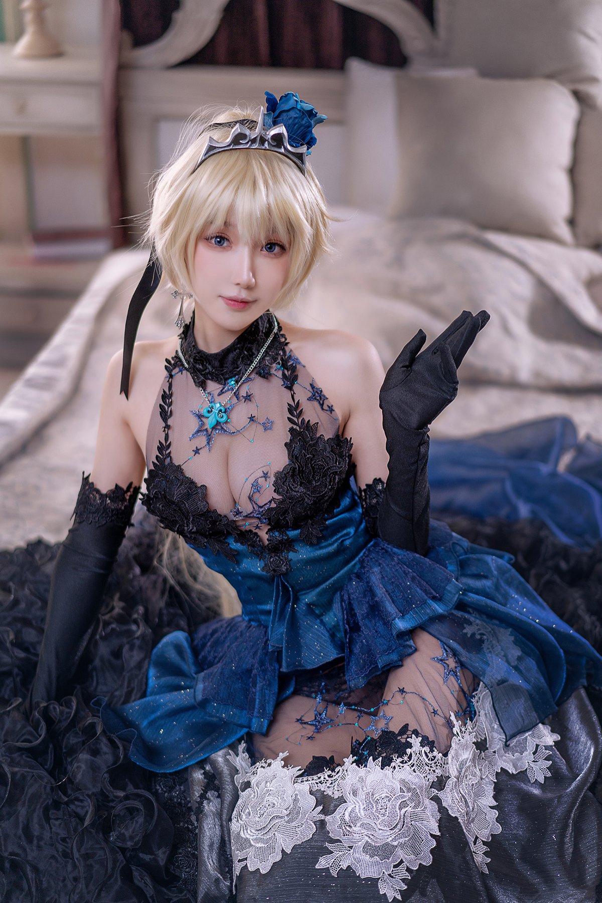 Coser@阿包也是兔娘 Vol.031 贞德婚纱