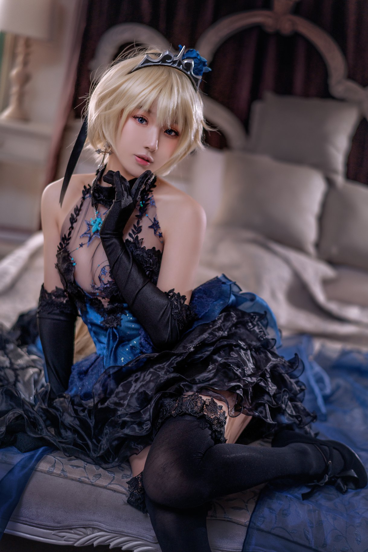 Coser@阿包也是兔娘 Vol.031 贞德婚纱 0009