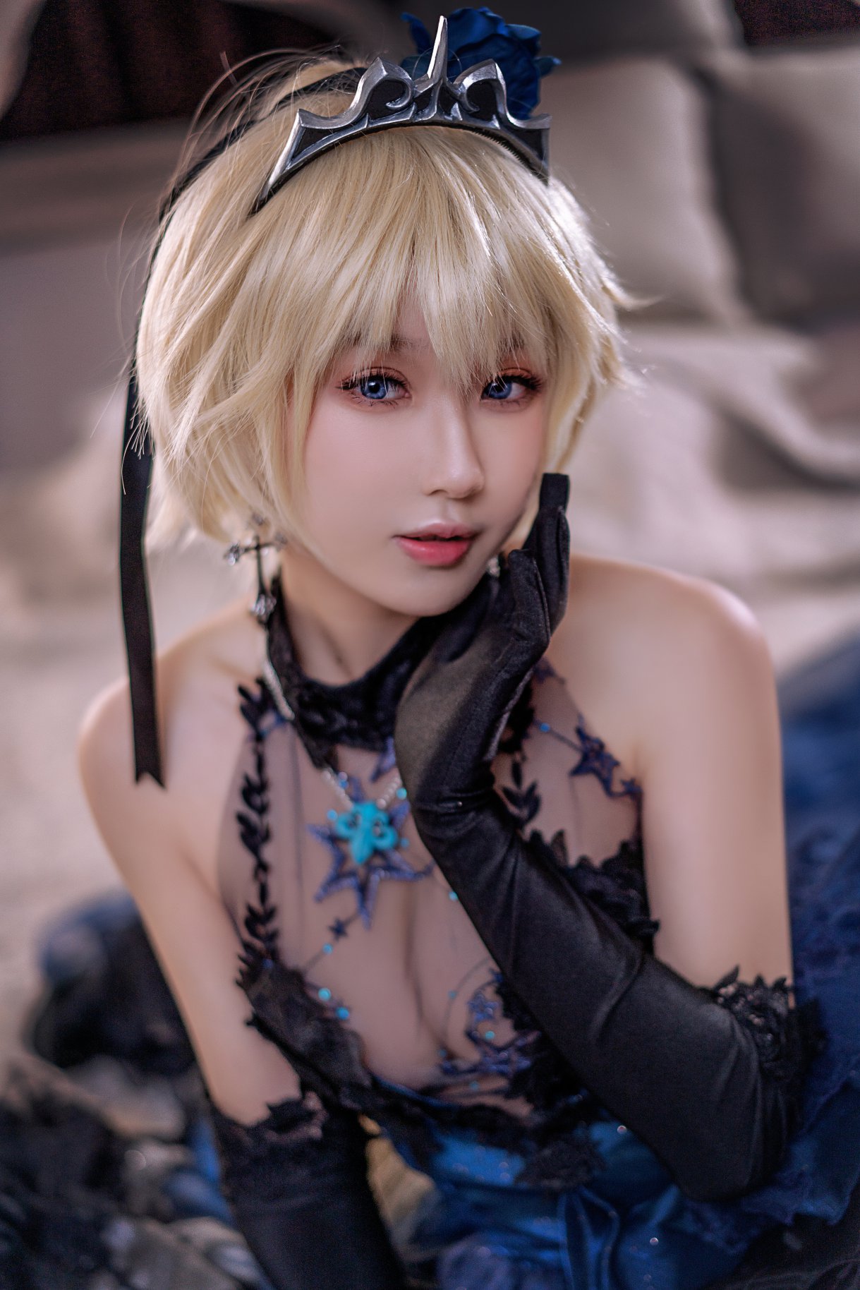 Coser@阿包也是兔娘 Vol.031 贞德婚纱 0010