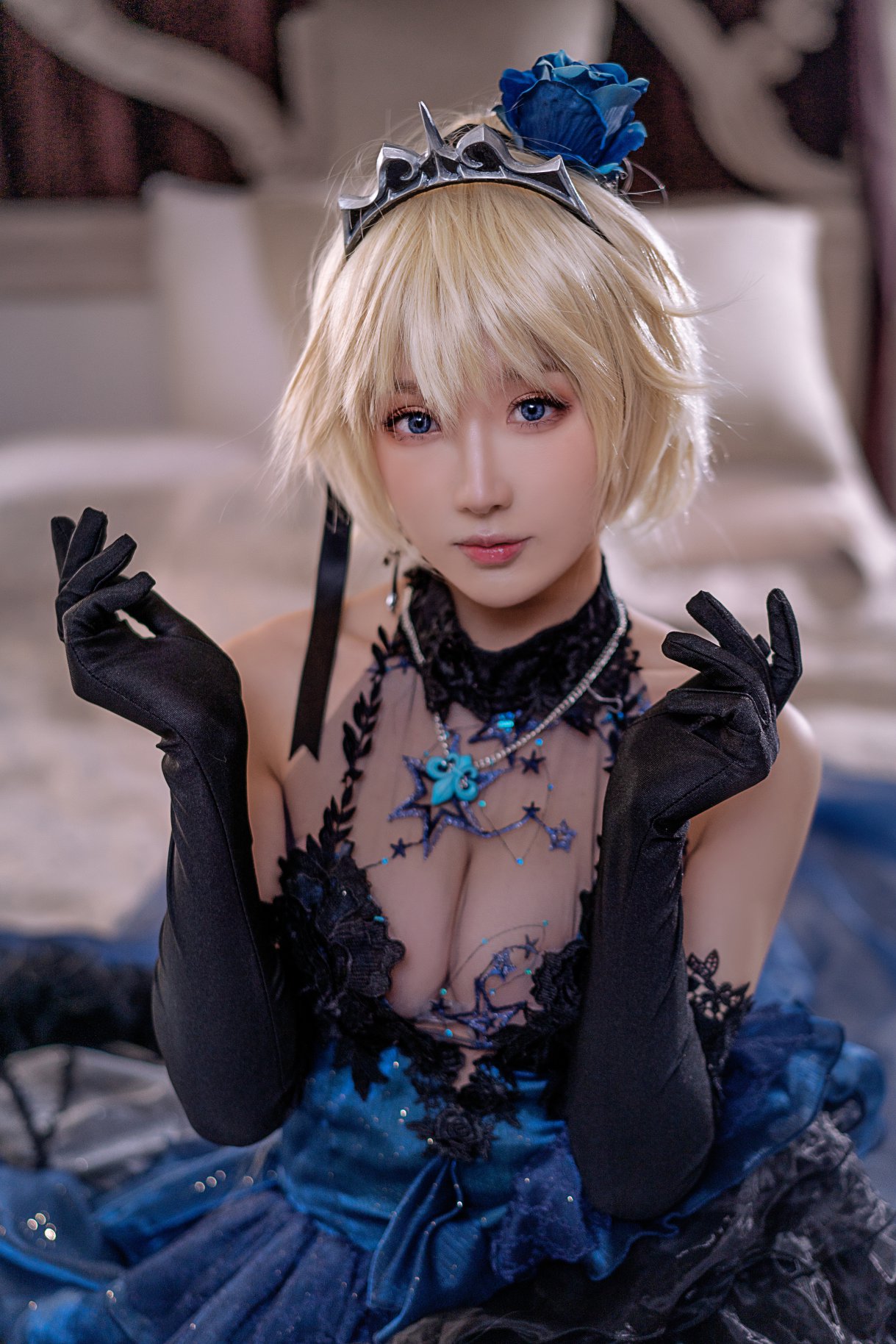 Coser@阿包也是兔娘 Vol.031 贞德婚纱 0011