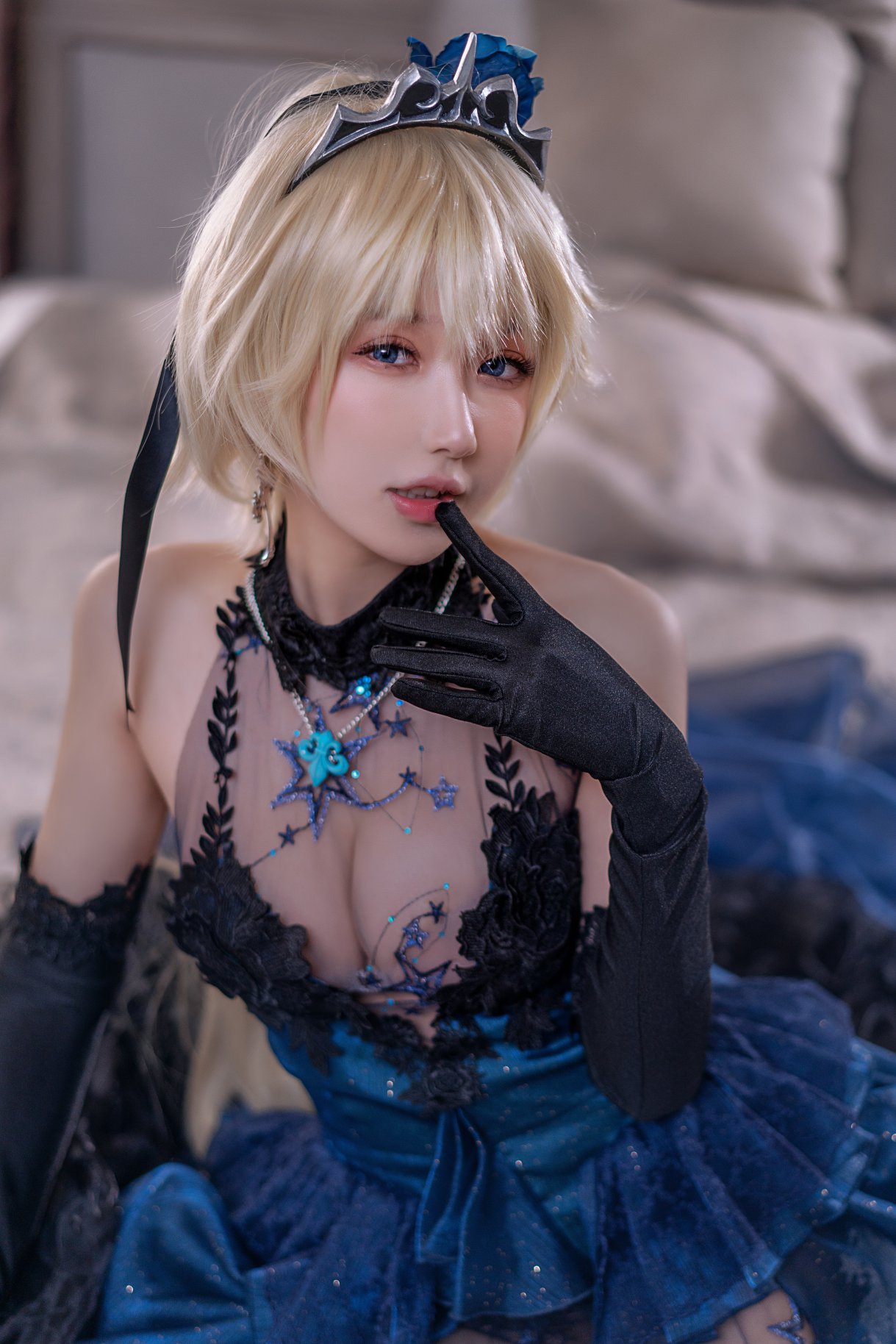 Coser@阿包也是兔娘 Vol.031 贞德婚纱 0019