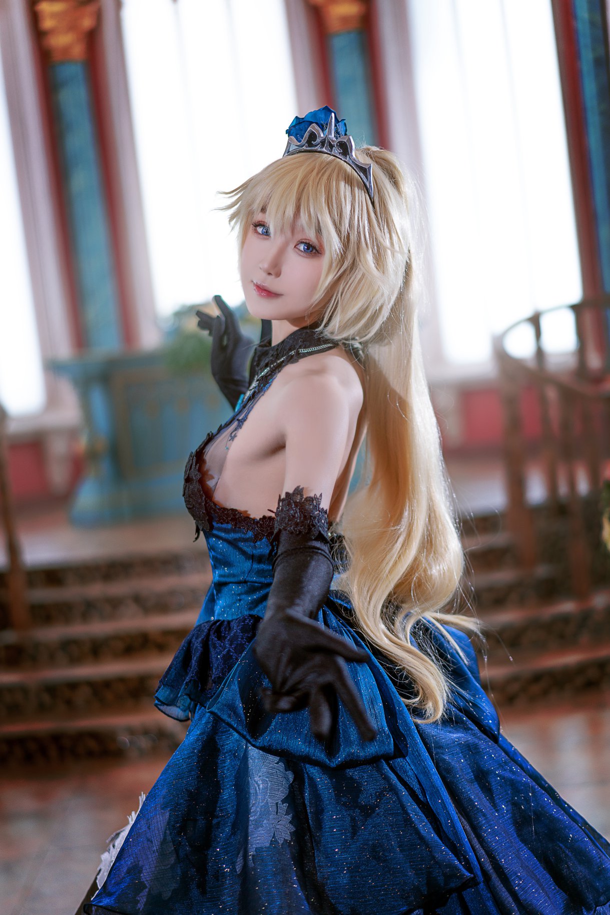 Coser@阿包也是兔娘 Vol.031 贞德婚纱 0021