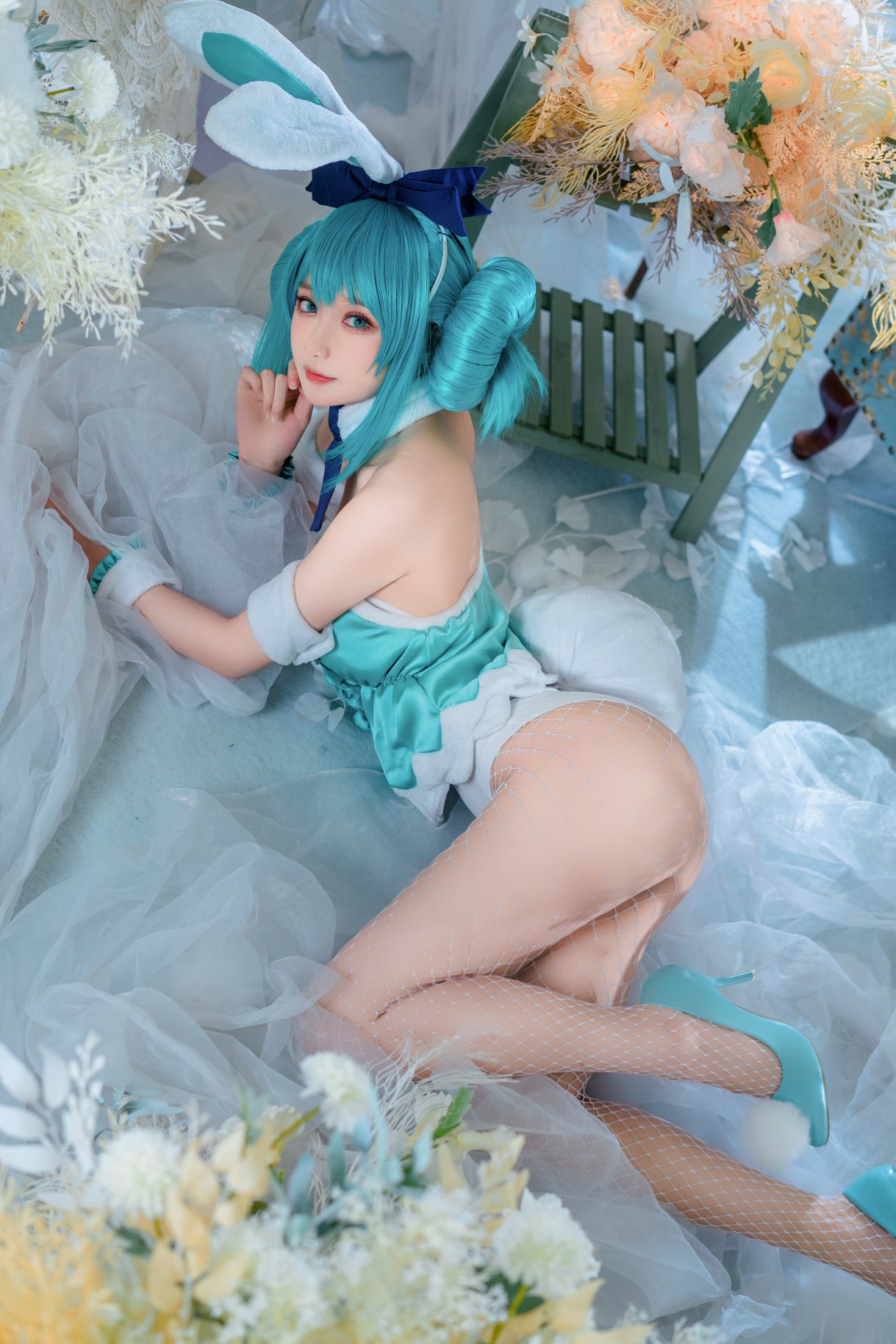 Coser@阿包也是兔娘 Vol.030 白兔miku 0002