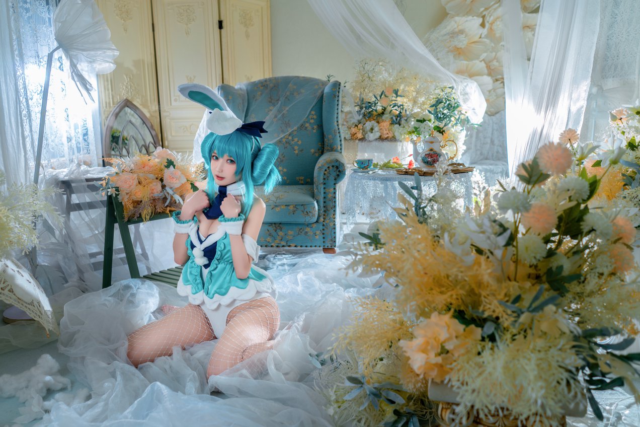 Coser@阿包也是兔娘 Vol.030 白兔miku 0005