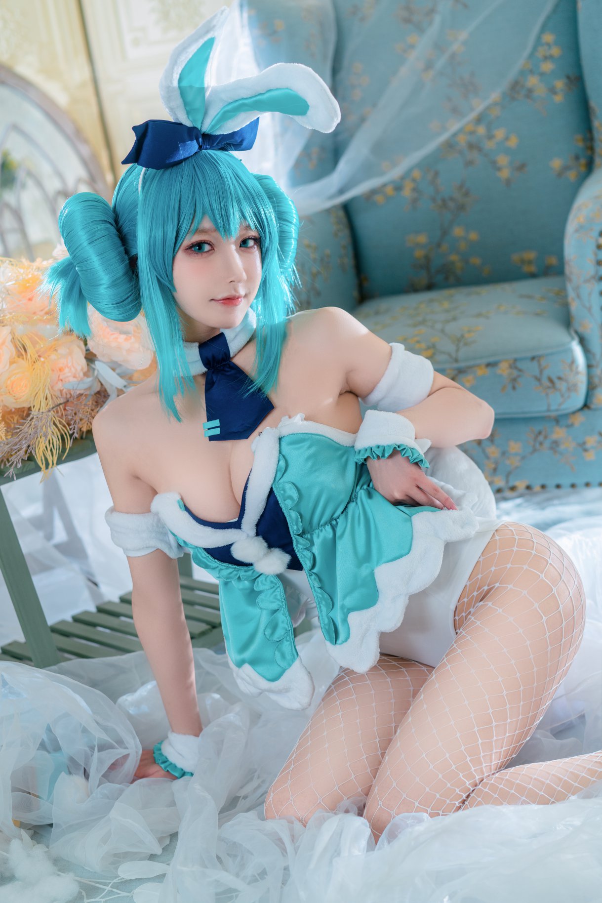 Coser@阿包也是兔娘 Vol.030 白兔miku 0007