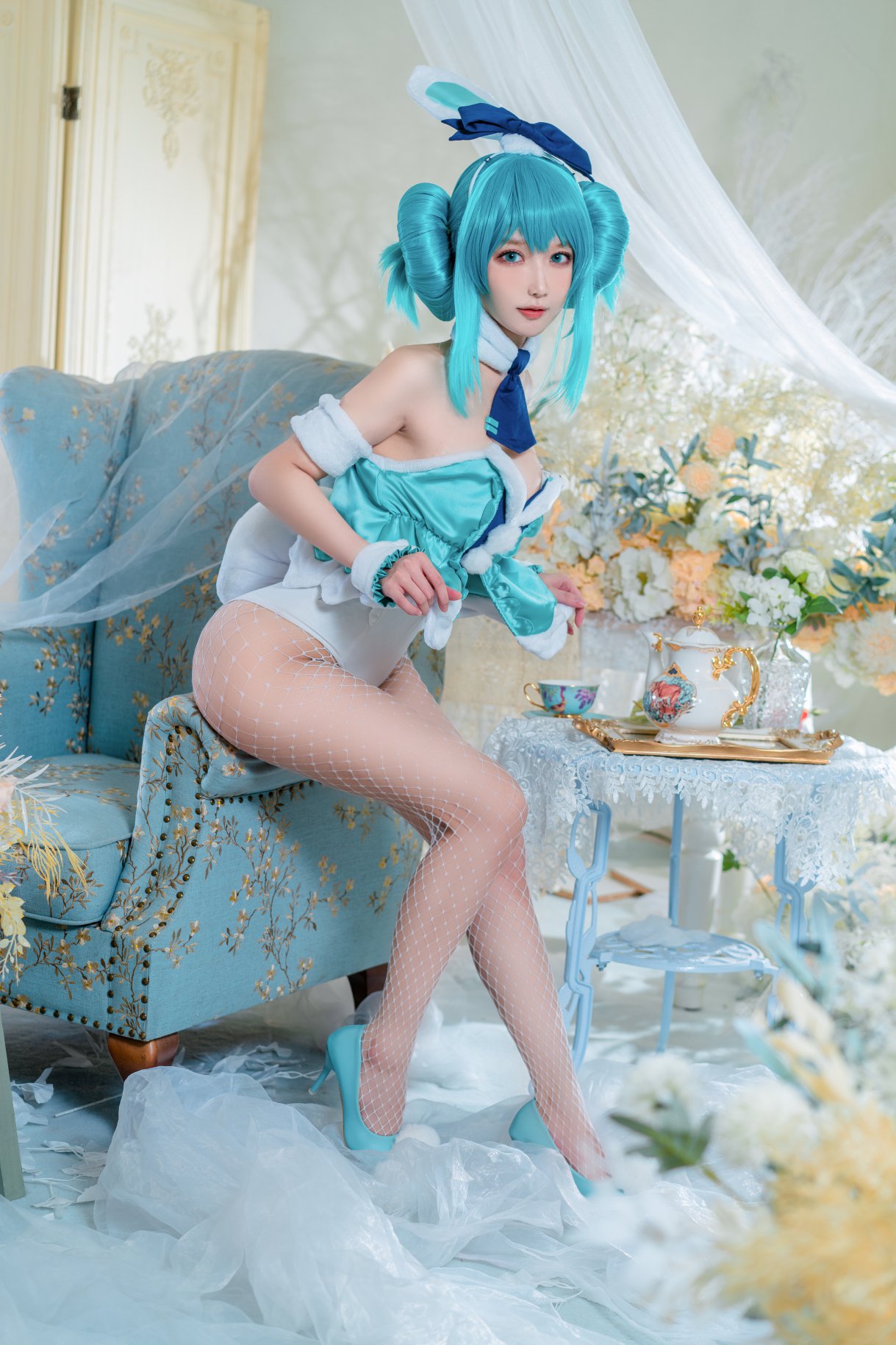 Coser@阿包也是兔娘 Vol.030 白兔miku 0013